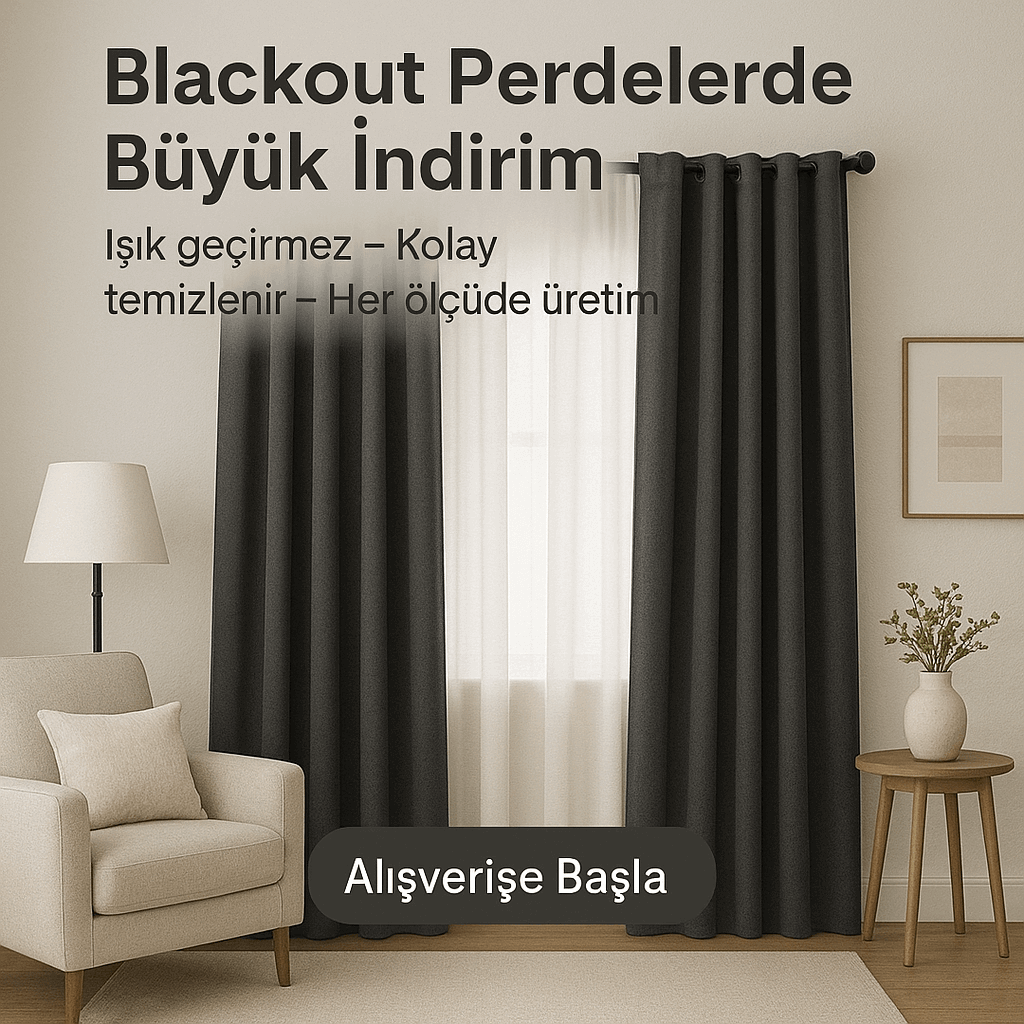 Blackout Perdelerde Büyük İndirim