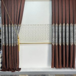 Kahve Damask Asalet Pano Fon