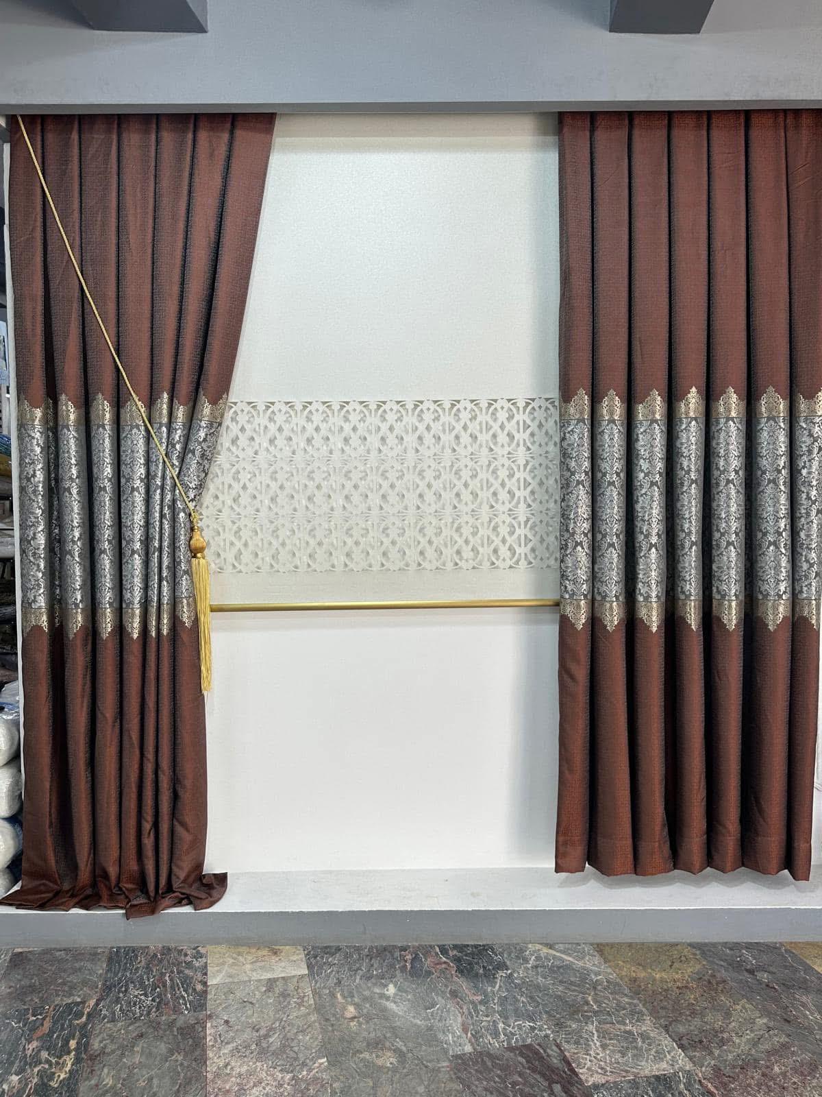 Kahve Damask Asalet Pano Fon