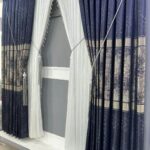 Lacivert Zarafet Pano Fon