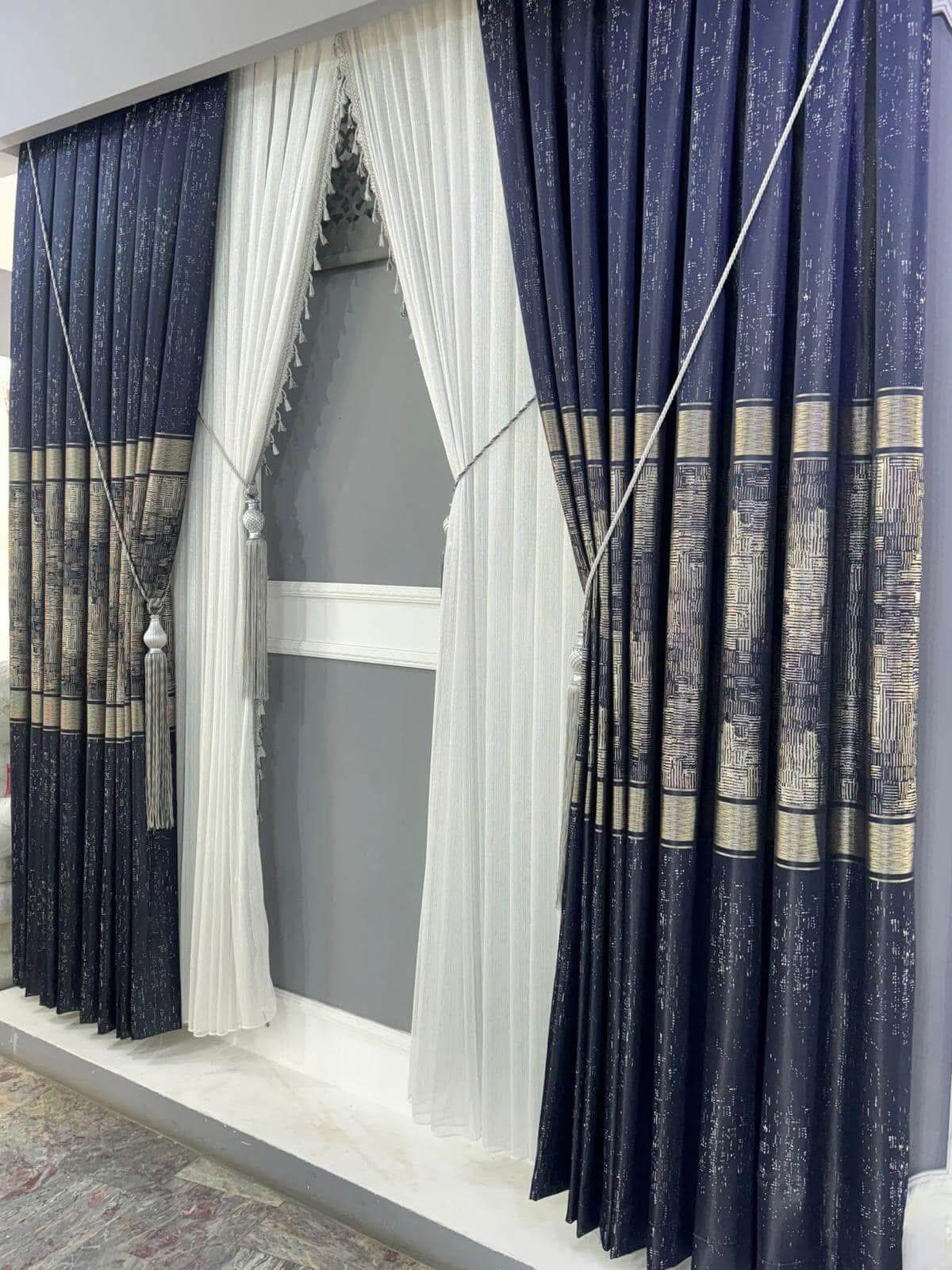 Lacivert Zarafet Pano Fon